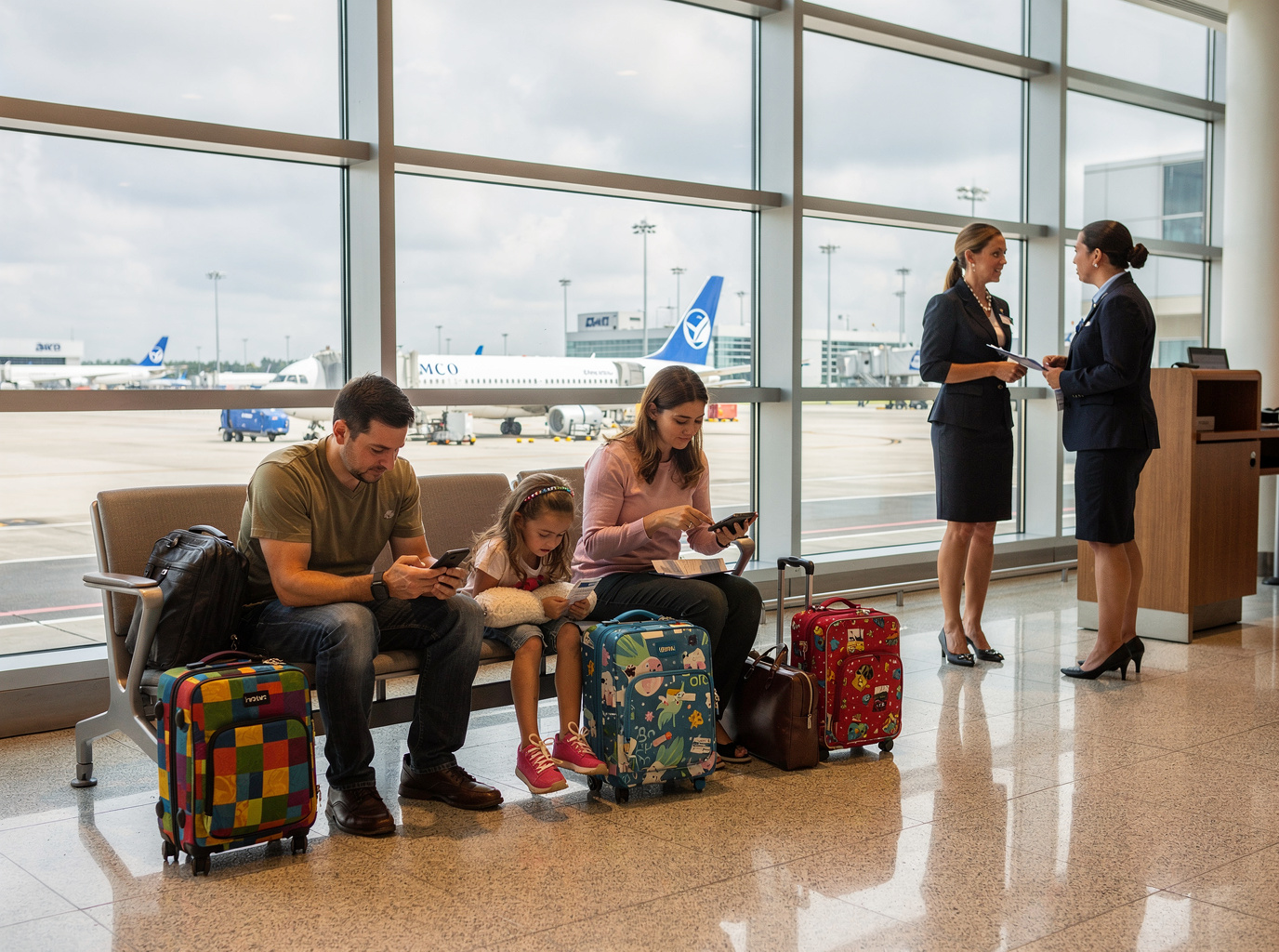 Managing Family Travel Delays at MCO Airport